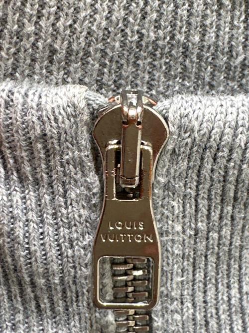 LOUIS VUITTON（ルイ ヴィトン）LOUIS VUITTON (ルイ ヴィトン) ジップアップニットブルゾン グレー サイズ:Sの古着・服飾アイテム