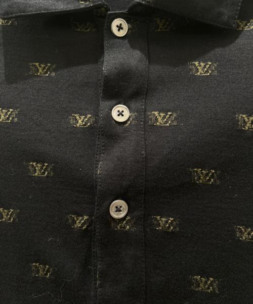 LOUIS VUITTON（ルイ ヴィトン）LOUIS VUITTON (ルイ ヴィトン) LVロゴポロシャツ ブラック サイズ:Mの古着・服飾アイテム