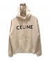 CELINE（セリーヌ）の古着「ルーズ フーディー / コットンフリース」｜ベージュ
