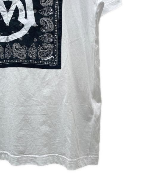 MONCLER（モンクレール）MONCLER (モンクレール) バンダナロゴTシャツ/SS-TSHIRT ホワイト サイズ:Mの古着・服飾アイテム
