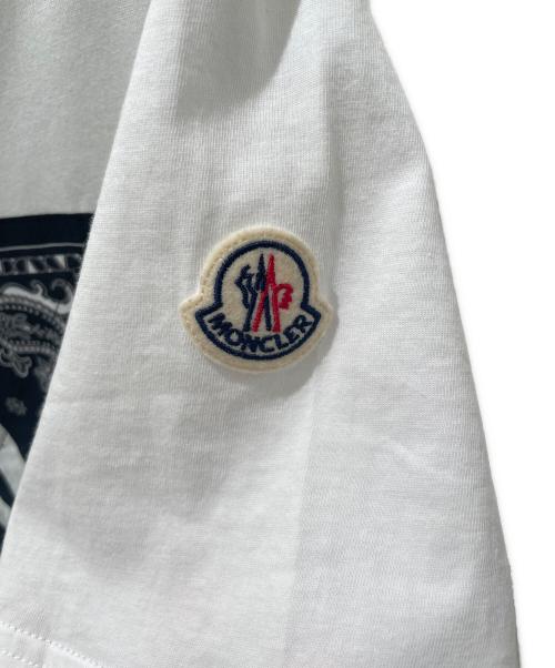 MONCLER（モンクレール）MONCLER (モンクレール) バンダナロゴTシャツ/SS-TSHIRT ホワイト サイズ:Mの古着・服飾アイテム