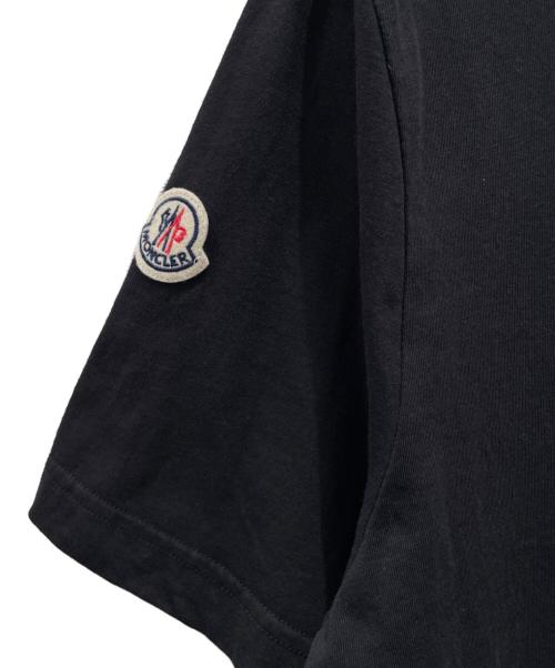 MONCLER（モンクレール）MONCLER (モンクレール) バンダナロゴTシャツ/SS-T-SHIRT ブラック サイズ:Mの古着・服飾アイテム