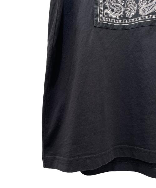 MONCLER（モンクレール）MONCLER (モンクレール) バンダナロゴTシャツ/SS-T-SHIRT ブラック サイズ:Mの古着・服飾アイテム