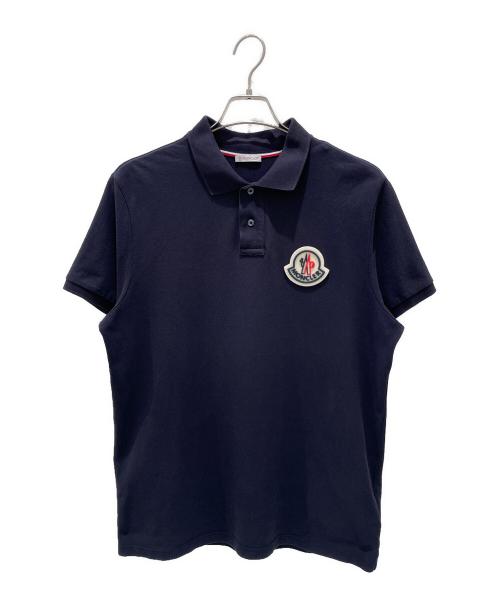 MONCLER（モンクレール）MONCLER (モンクレール) MAGLIA POLO MANICA CORTA/ポロシャツ ネイビー サイズ:Lの古着・服飾アイテム