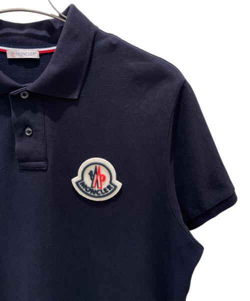 MONCLER（モンクレール）MONCLER (モンクレール) MAGLIA POLO MANICA CORTA/ポロシャツ ネイビー サイズ:Lの古着・服飾アイテム