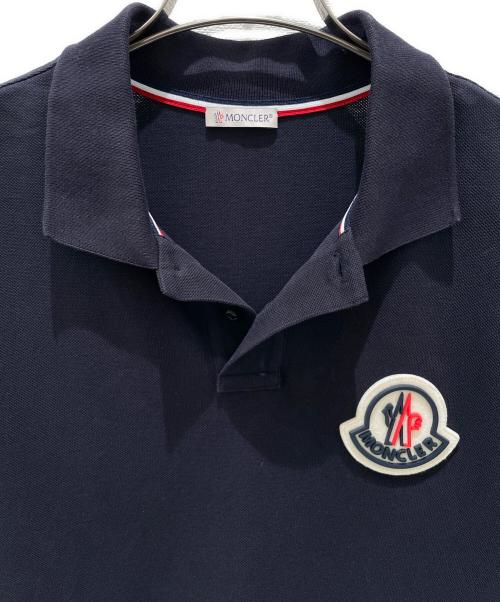 MONCLER（モンクレール）MONCLER (モンクレール) MAGLIA POLO MANICA CORTA/ポロシャツ ネイビー サイズ:Lの古着・服飾アイテム