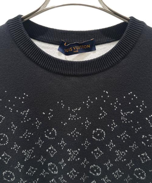 LOUIS VUITTON（ルイ ヴィトン）LOUIS VUITTON (ルイ ヴィトン) モノグラムグラディエントニット ブラック サイズ:Sの古着・服飾アイテム