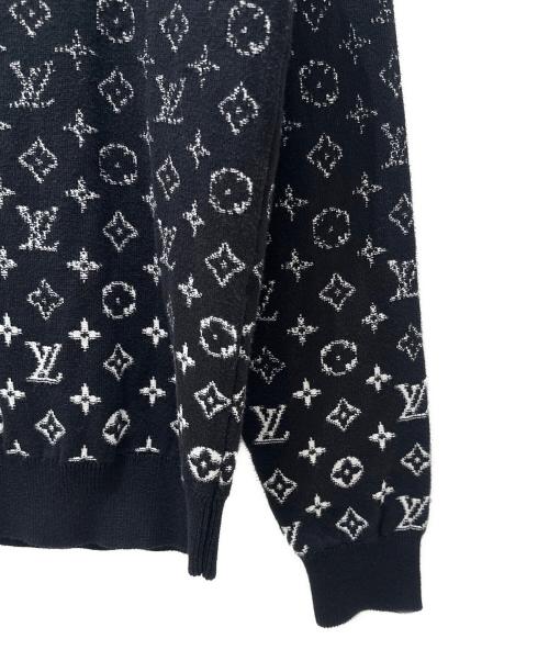 LOUIS VUITTON（ルイ ヴィトン）LOUIS VUITTON (ルイ ヴィトン) モノグラムグラディエントニット ブラック サイズ:Sの古着・服飾アイテム
