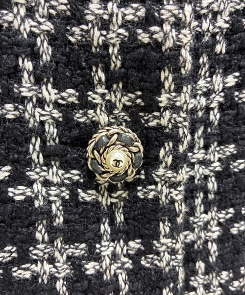 CHANEL（シャネル）CHANEL (シャネル) ココボタンツイードジャケット P37602V27235 ブラック サイズ:36の古着・服飾アイテム