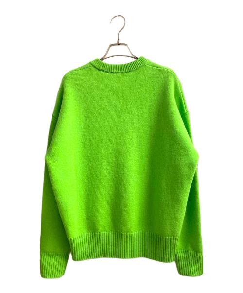 AMI PARIS（アミ パリス）AMI PARIS (アミ パリス) ハートロゴニット 黄緑 サイズ:Sの古着・服飾アイテム