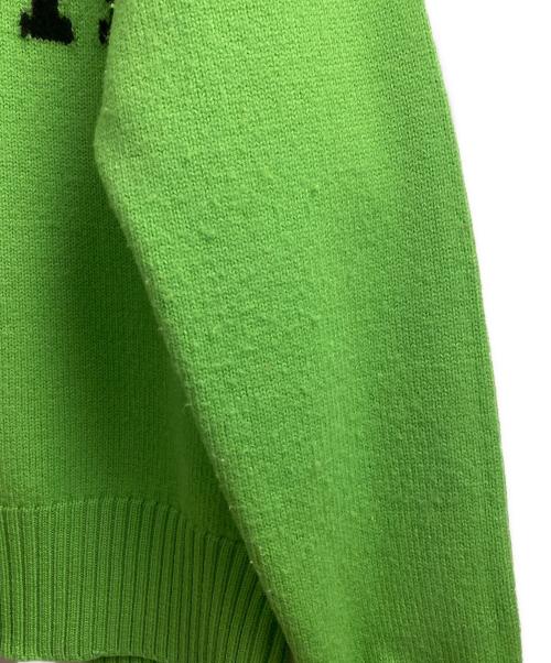 AMI PARIS（アミ パリス）AMI PARIS (アミ パリス) ハートロゴニット 黄緑 サイズ:Sの古着・服飾アイテム