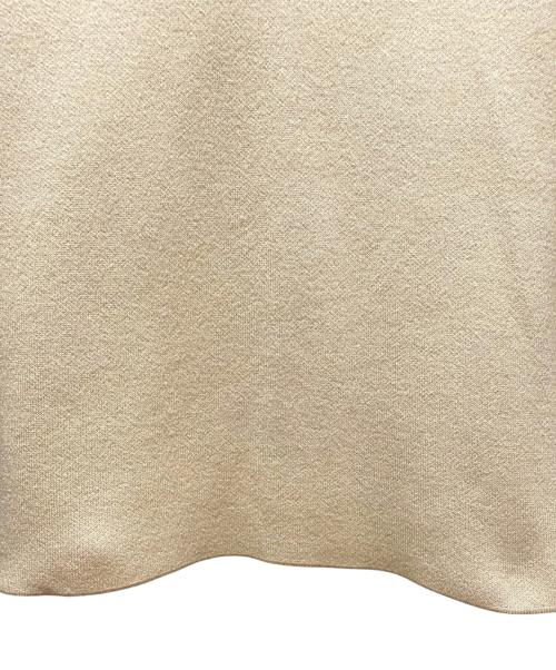 Christian Dior（クリスチャン ディオール）Christian Dior (クリスチャン ディオール) バックエンブロイダリーカシミヤニット ベージュ×ブラック サイズ:38の古着・服飾アイテム