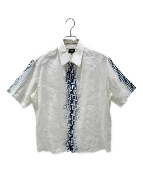 FENDI（フェンディ）FENDI (フェンディ) ズッカリネンシャツ アイボリー サイズ:40の古着・服飾アイテム