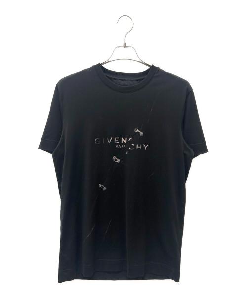 GIVENCHY（ジバンシィ）GIVENCHY (ジバンシィ) トロンプルイユエフェクトTシャツ ブラック サイズ:Mの古着・服飾アイテム