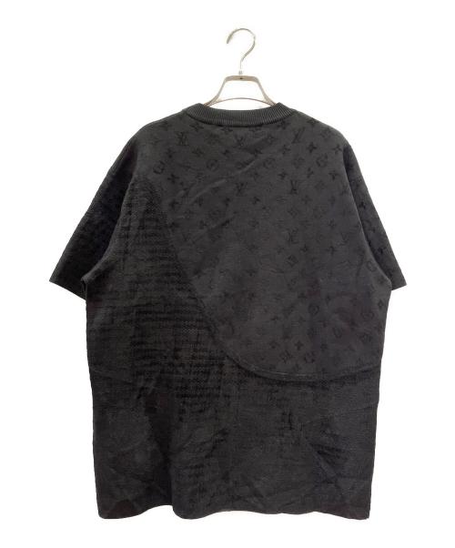 LOUIS VUITTON（ルイ ヴィトン）LOUIS VUITTON (ルイ ヴィトン) グラフィック ジャガード ニット カットソー ブラック サイズ:Mの古着・服飾アイテム