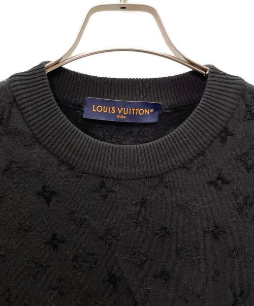LOUIS VUITTON（ルイ ヴィトン）LOUIS VUITTON (ルイ ヴィトン) グラフィック ジャガード ニット カットソー ブラック サイズ:Mの古着・服飾アイテム
