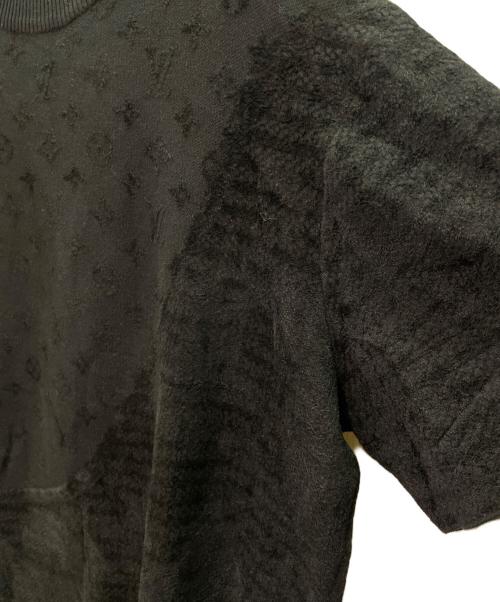 LOUIS VUITTON（ルイ ヴィトン）LOUIS VUITTON (ルイ ヴィトン) グラフィック ジャガード ニット カットソー ブラック サイズ:Mの古着・服飾アイテム