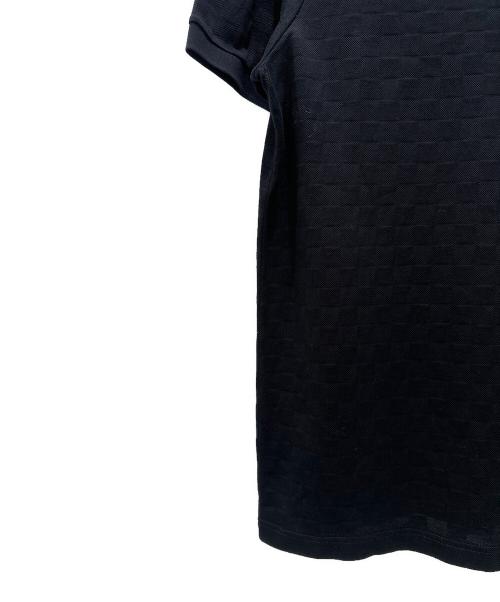 LOUIS VUITTON（ルイ ヴィトン）LOUIS VUITTON (ルイ ヴィトン) LVロゴビジューワッペン ポロシャツ ブラック サイズ:Mの古着・服飾アイテム