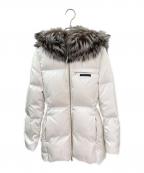 PRADAプラダ）の古着「ファー付きダウンコート」｜ホワイト