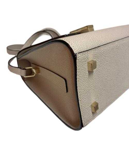 Valextra（ヴァレクストラ）Valextra (ヴァレクストラ) イジィデミニ グレージュ サイズ:ミニの古着・服飾アイテム