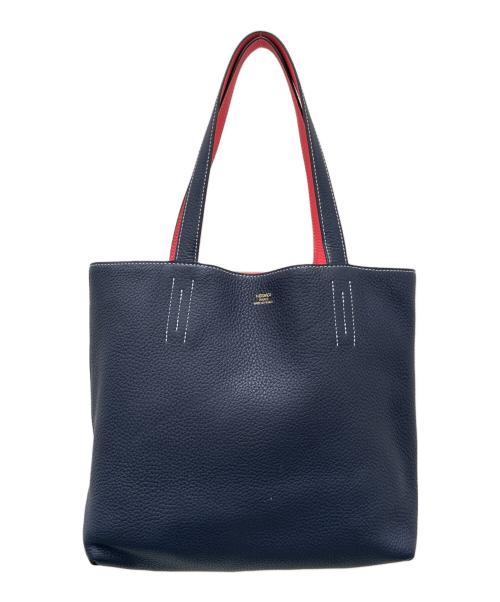 HERMES（エルメス）HERMES (エルメス) ドゥブルセンス 28 A刻印:2017年 ブルーニュイ×ローズリップスティック ブルーニュイ×ローズリップスティック サイズ:28の古着・服飾アイテム