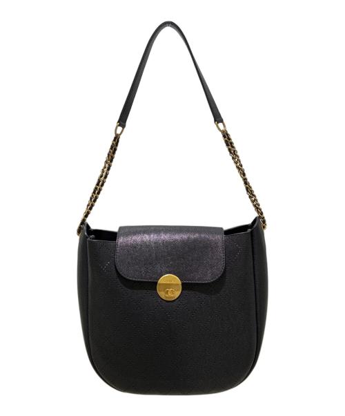 CHANEL（シャネル）CHANEL (シャネル) フラップホーボーチェーンショルダーバッグ ブラックの古着・服飾アイテム