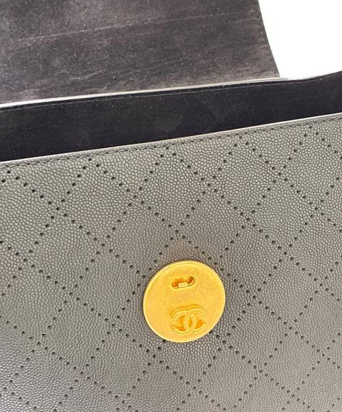 CHANEL（シャネル）CHANEL (シャネル) フラップホーボーチェーンショルダーバッグ ブラックの古着・服飾アイテム