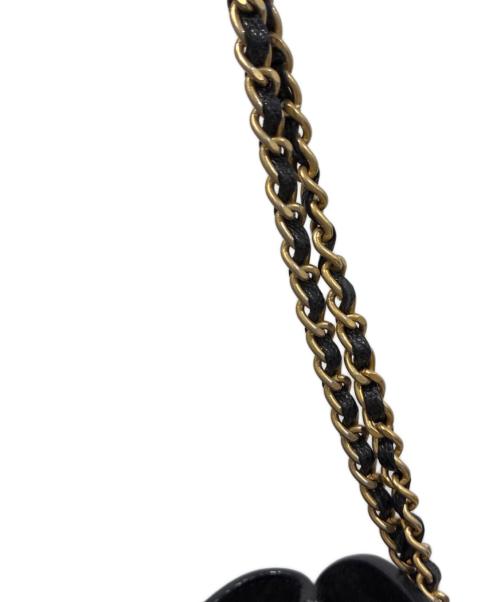 CHANEL（シャネル）CHANEL (シャネル) フラップホーボーチェーンショルダーバッグ ブラックの古着・服飾アイテム