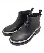CHANELシャネル）の古着「CCロゴ ラバーレインブーツ　G45076」｜ブラック
