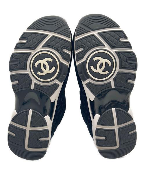 CHANEL（シャネル）CHANEL (シャネル) ココマーク総柄スニーカー G39230 ブラック サイズ:39の古着・服飾アイテム