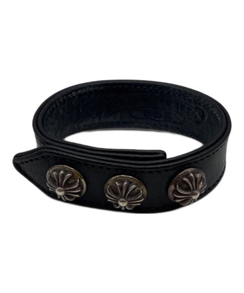 CHROME HEARTS（クロムハーツ）CHROME HEARTS (クロムハーツ) クロスボール　ブレスレット ブラック サイズ:-の古着・服飾アイテム