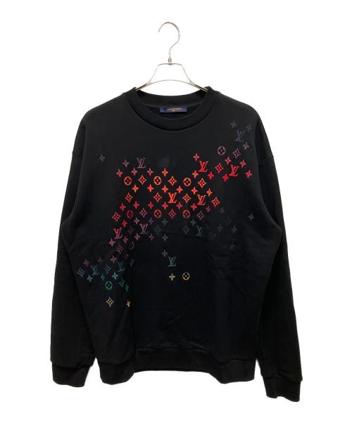 LOUIS VUITTON（ルイ ヴィトン）LOUIS VUITTON (ルイ ヴィトン) モノグラムエンブロイイダードスウェット ブラック サイズ:XLの古着・服飾アイテム