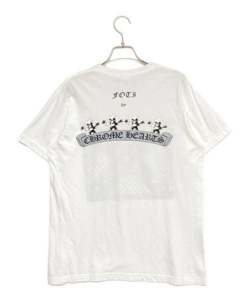 CHROME HEARTS（クロムハーツ）CHROME HEARTS (クロムハーツ) FOTIプリントTシャツ ホワイト サイズ:Mの古着・服飾アイテム