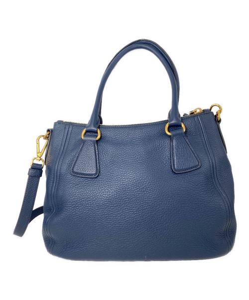 PRADA（プラダ）PRADA (プラダ) 2WAYショルダーバッグ ネイビーの古着・服飾アイテム