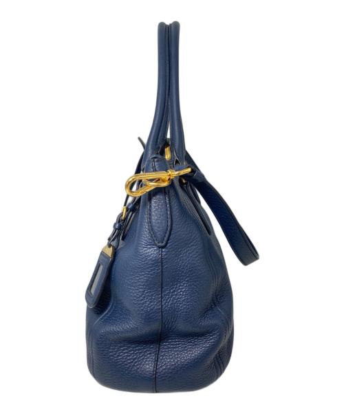 PRADA（プラダ）PRADA (プラダ) 2WAYショルダーバッグ ネイビーの古着・服飾アイテム