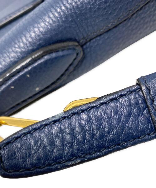 PRADA（プラダ）PRADA (プラダ) 2WAYショルダーバッグ ネイビーの古着・服飾アイテム