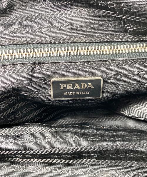 PRADA（プラダ）PRADA (プラダ) 三角ロゴボストンバッグ ブラック サイズ:-の古着・服飾アイテム
