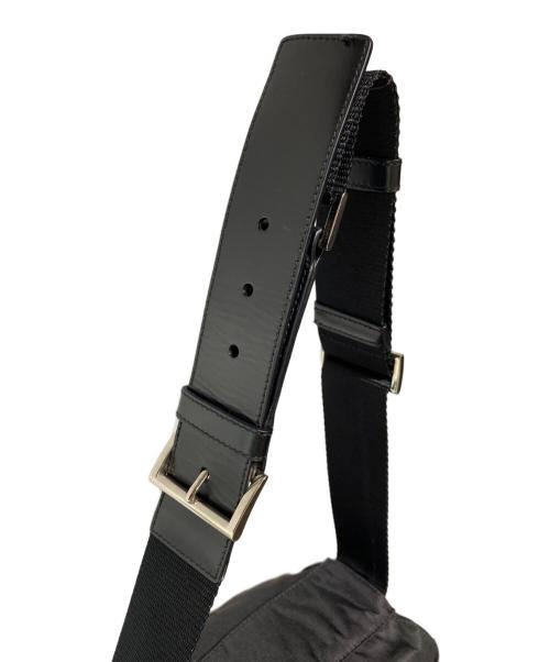 PRADA（プラダ）PRADA (プラダ) ナイロンウエストバッグ ブラックの古着・服飾アイテム