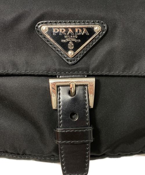 PRADA（プラダ）PRADA (プラダ) ナイロンウエストバッグ ブラックの古着・服飾アイテム