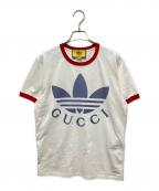 GUCCI×adidasグッチ×アディダス）の古着「22AW ロゴTシャツ/リンガーTシャツ」｜ホワイト