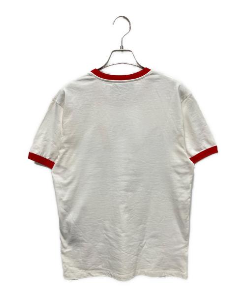 GUCCI（グッチ）GUCCI (グッチ) adidas (アディダス) 22AW ロゴTシャツ/リンガーTシャツ ホワイト サイズ:XXSの古着・服飾アイテム