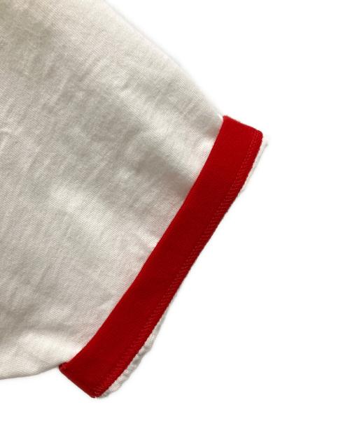 GUCCI（グッチ）GUCCI (グッチ) adidas (アディダス) 22AW ロゴTシャツ/リンガーTシャツ ホワイト サイズ:XXSの古着・服飾アイテム