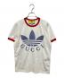 GUCCI（グッチ）の古着「22AW ロゴTシャツ/リンガーTシャツ」｜ホワイト