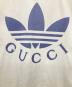 中古・古着 GUCCI (グッチ) adidas (アディダス) 22AW ロゴTシャツ/リンガーTシャツ ホワイト サイズ:XXS：30000円