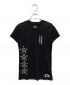 CHROME HEARTSクロムハーツ）の古着「OLD T-BAR STAR LOGO ティーバースタープリント半袖Tシャツ」｜ブラック