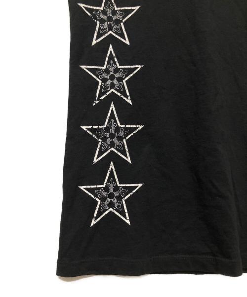 CHROME HEARTS（クロムハーツ）CHROME HEARTS (クロムハーツ) OLD T-BAR STAR LOGO ティーバースタープリント半袖Tシャツ ブラック サイズ:Mの古着・服飾アイテム