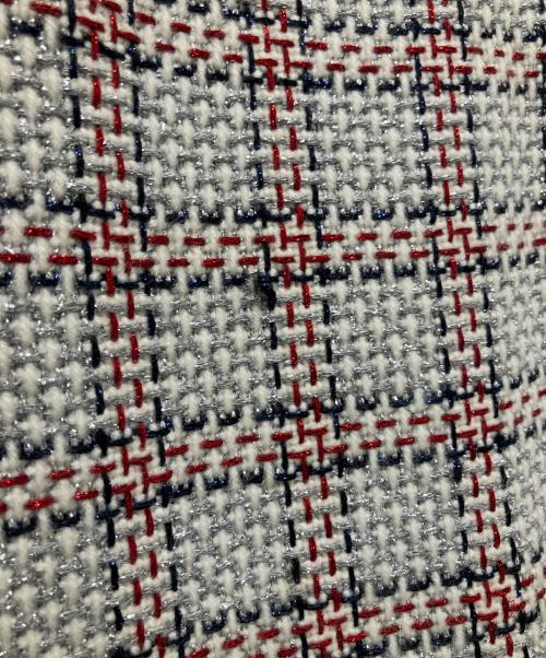 GUCCI（グッチ）GUCCI (グッチ) ツイードGGパールワンピース ライトグレー サイズ:36の古着・服飾アイテム