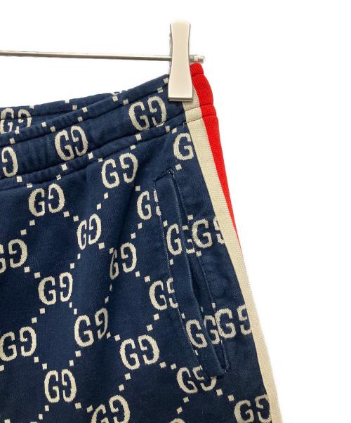 GUCCI（グッチ）GUCCI (グッチ) GG柄ハーフパンツ ネイビー サイズ:Sの古着・服飾アイテム