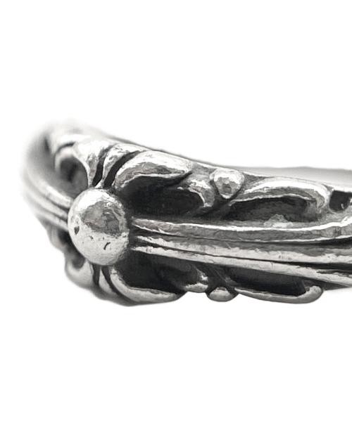 CHROME HEARTS（クロムハーツ）CHROME HEARTS (クロムハーツ) BABY CLASSIC FLORAL CROSS RING/ベイビークラシックフローラルクロス リング サイズ:8号の古着・服飾アイテム
