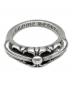 CHROME HEARTS (クロムハーツ) BABY CLASSIC FLORAL CROSS RING/ベイビークラシックフローラルクロス リング サイズ:8号：200000円